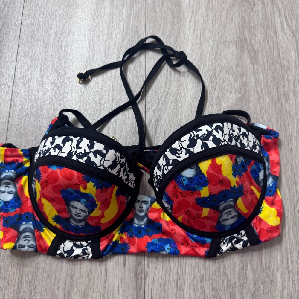 Colorful Patterned Bikini Top